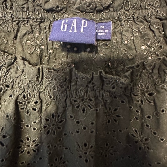GAP Olive Green Floral Long Sleeve Blouse Medium - Picture 3 of 4